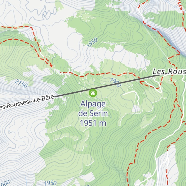 Map of Alpage de Serin