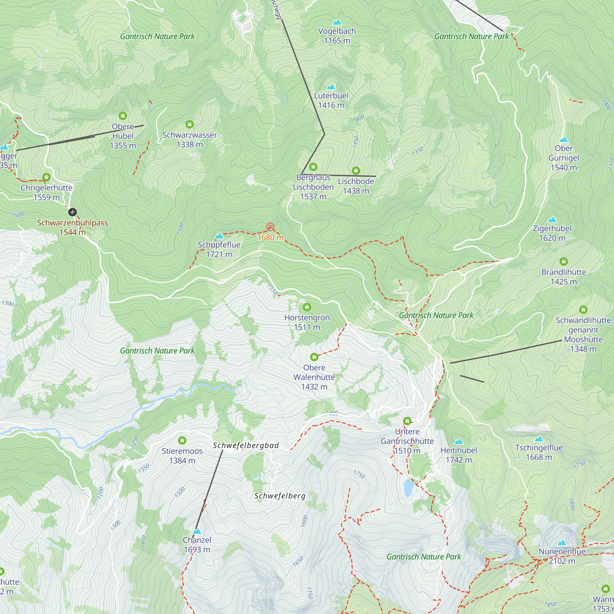 Horstengrön map
