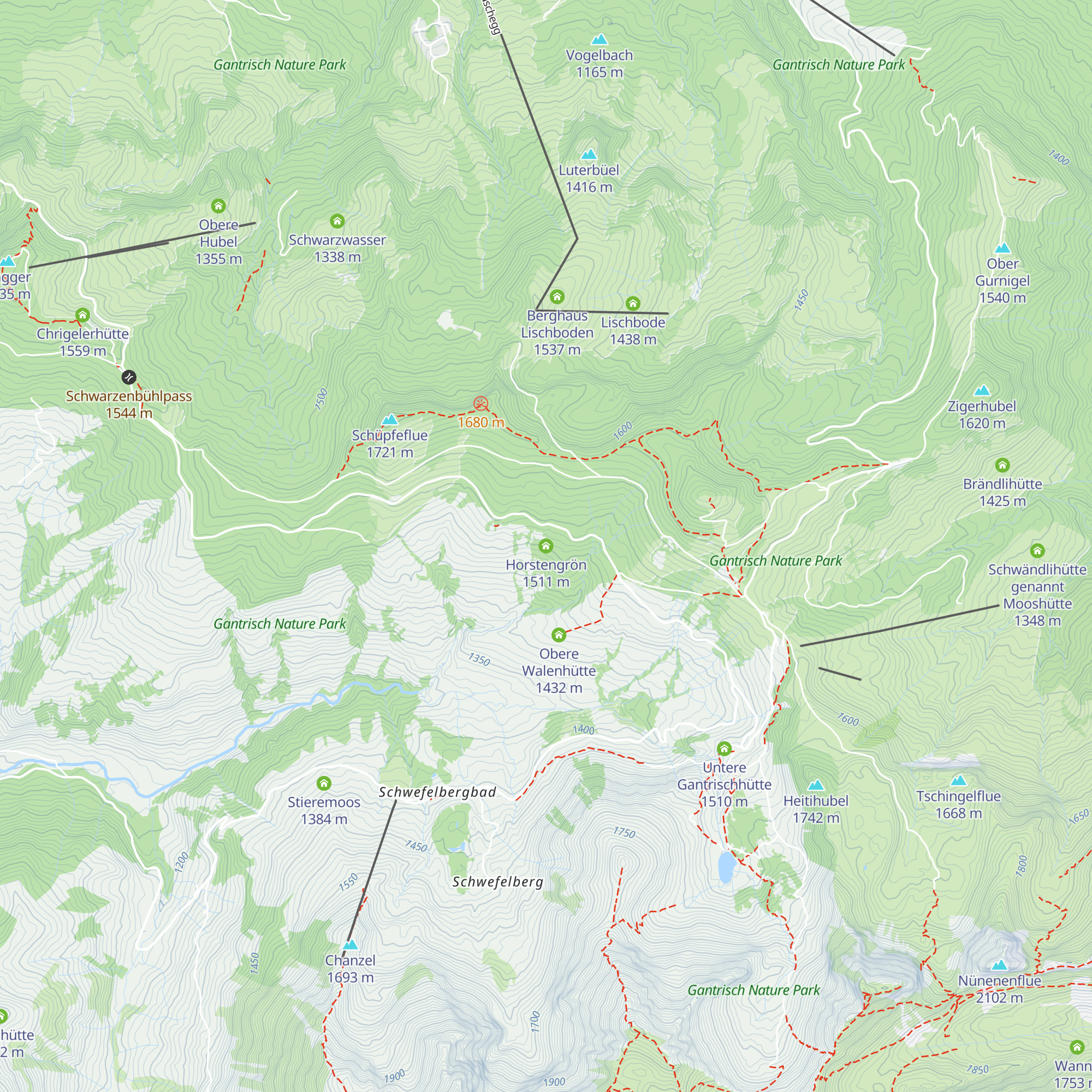 Horstengrön map