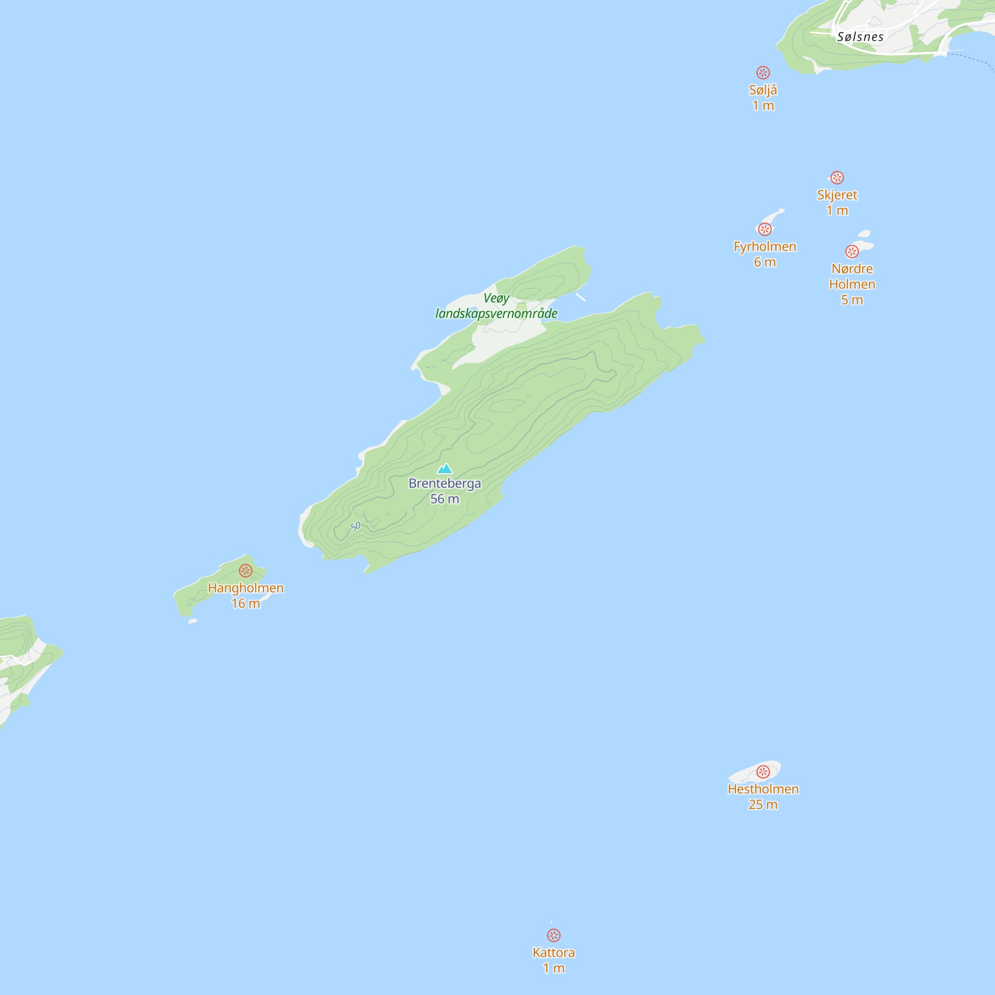 Veøystua map