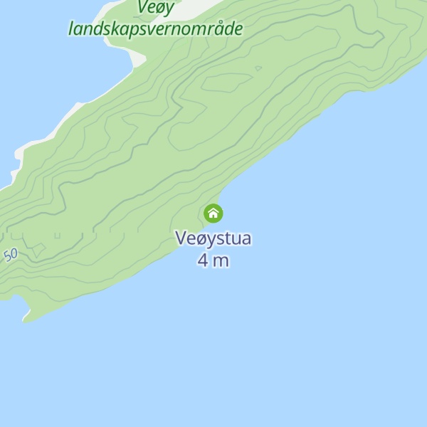 Map of Veøystua