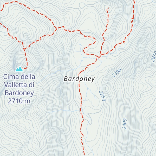 Map of Alpe Bardoney