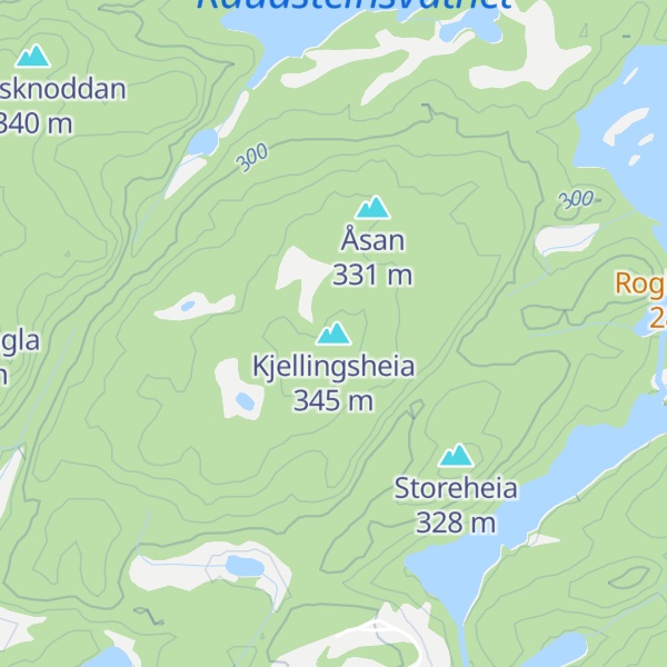 Map of Kjellingsheia