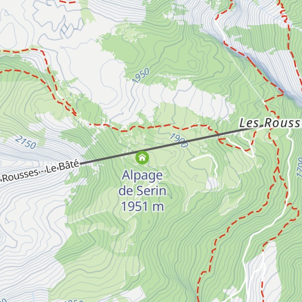 Map of Alpage de Serin