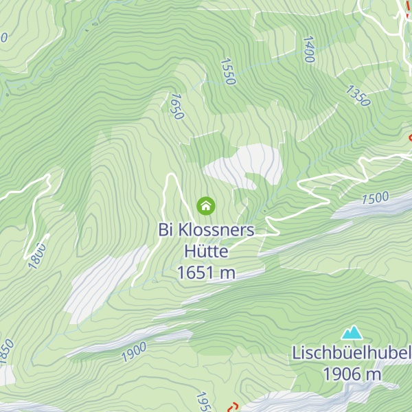 Map of Bi Klossners Hütte