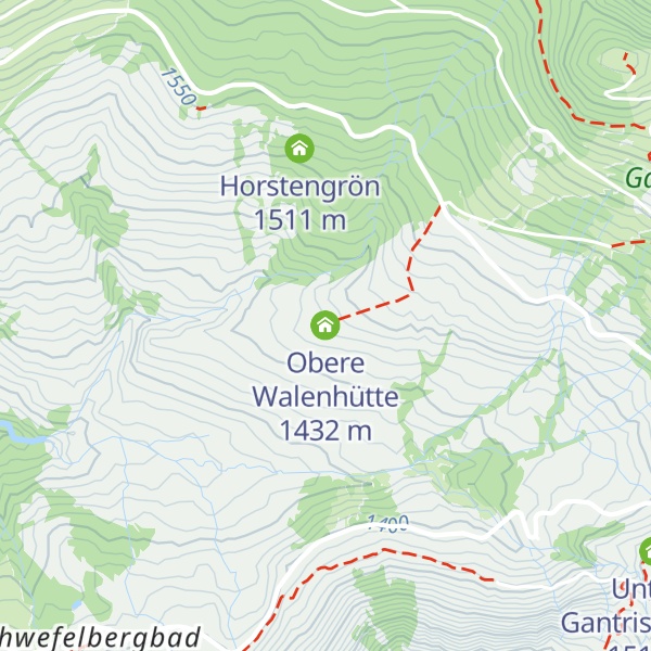 Map of Obere Walenhütte