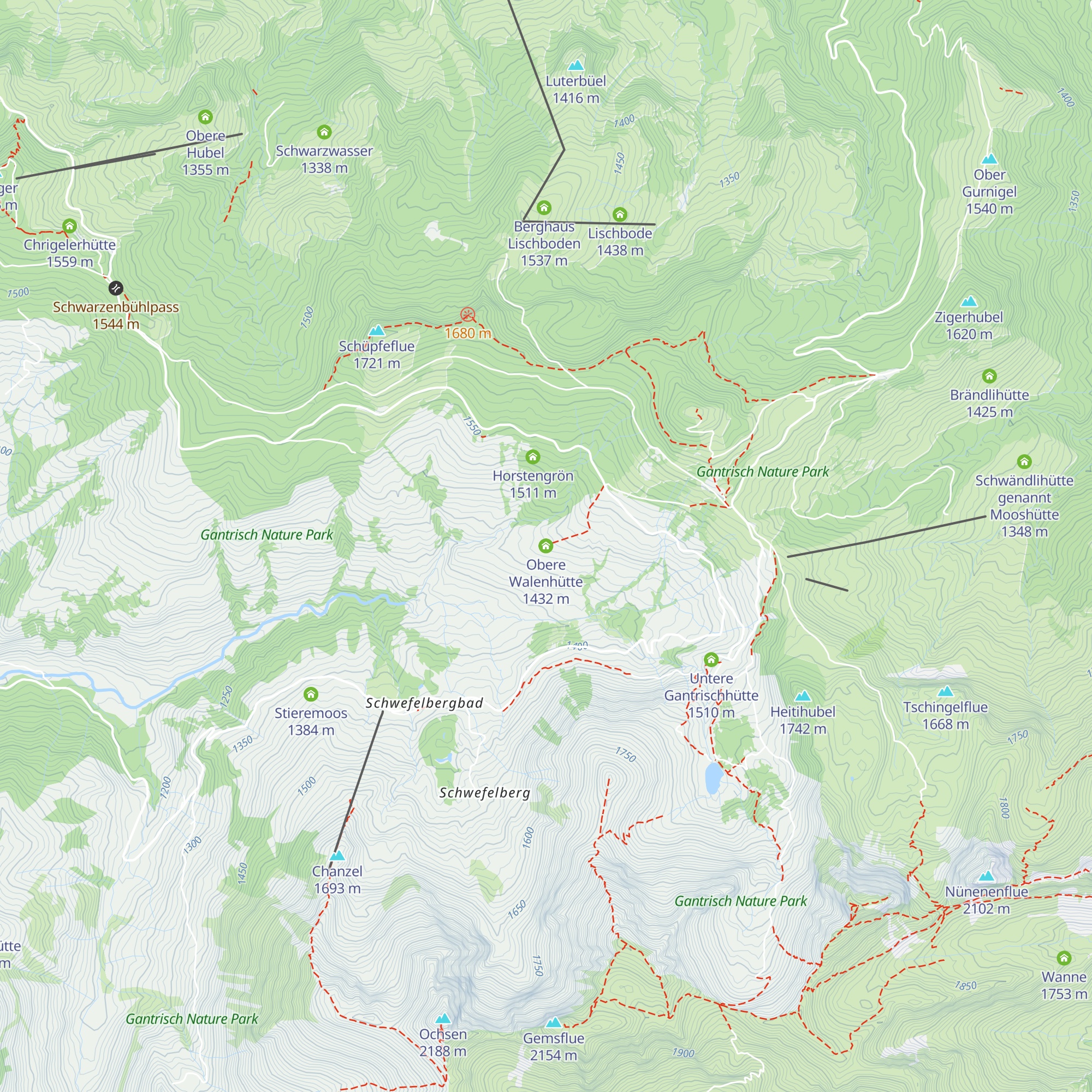 Obere Walenhütte map