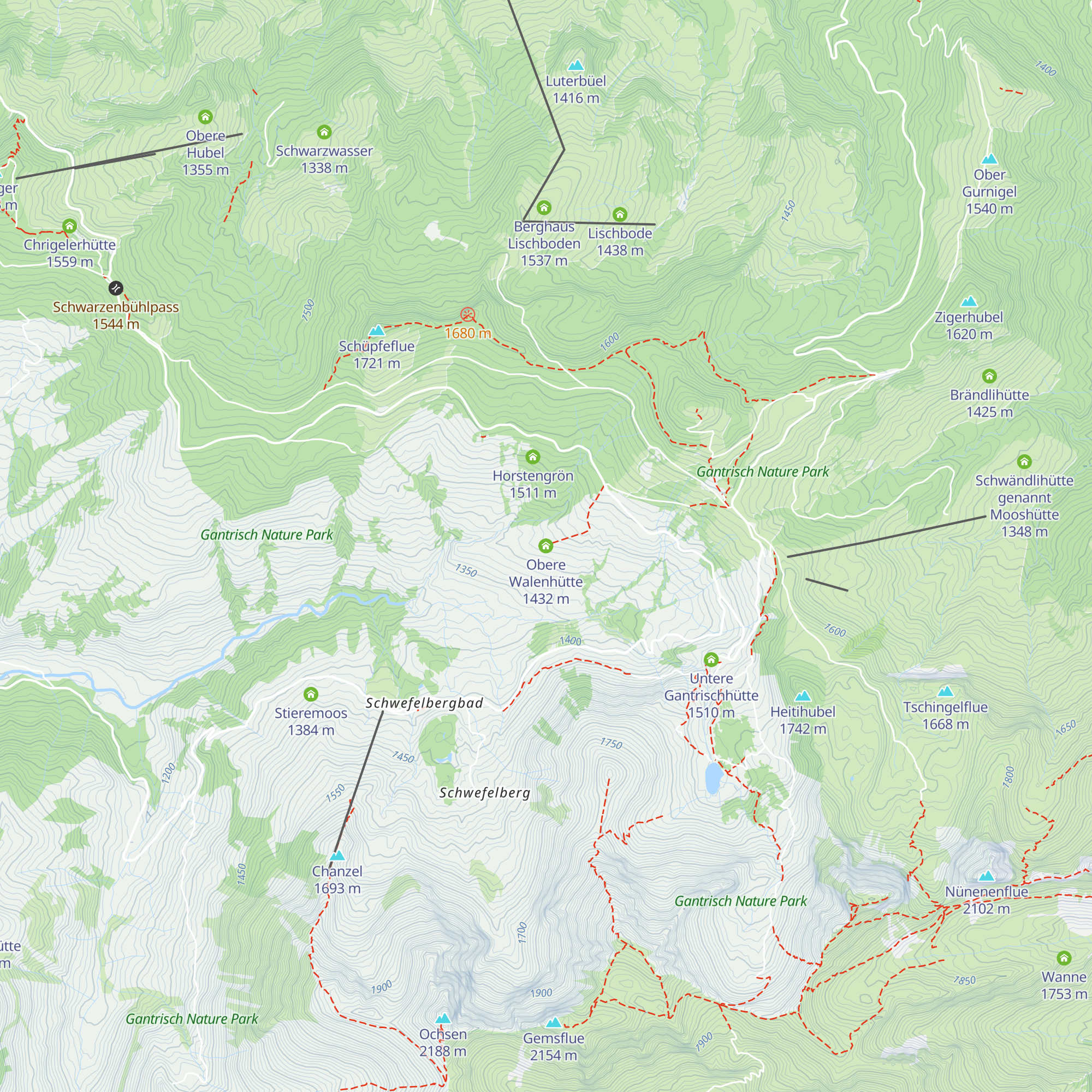 Obere Walenhütte map