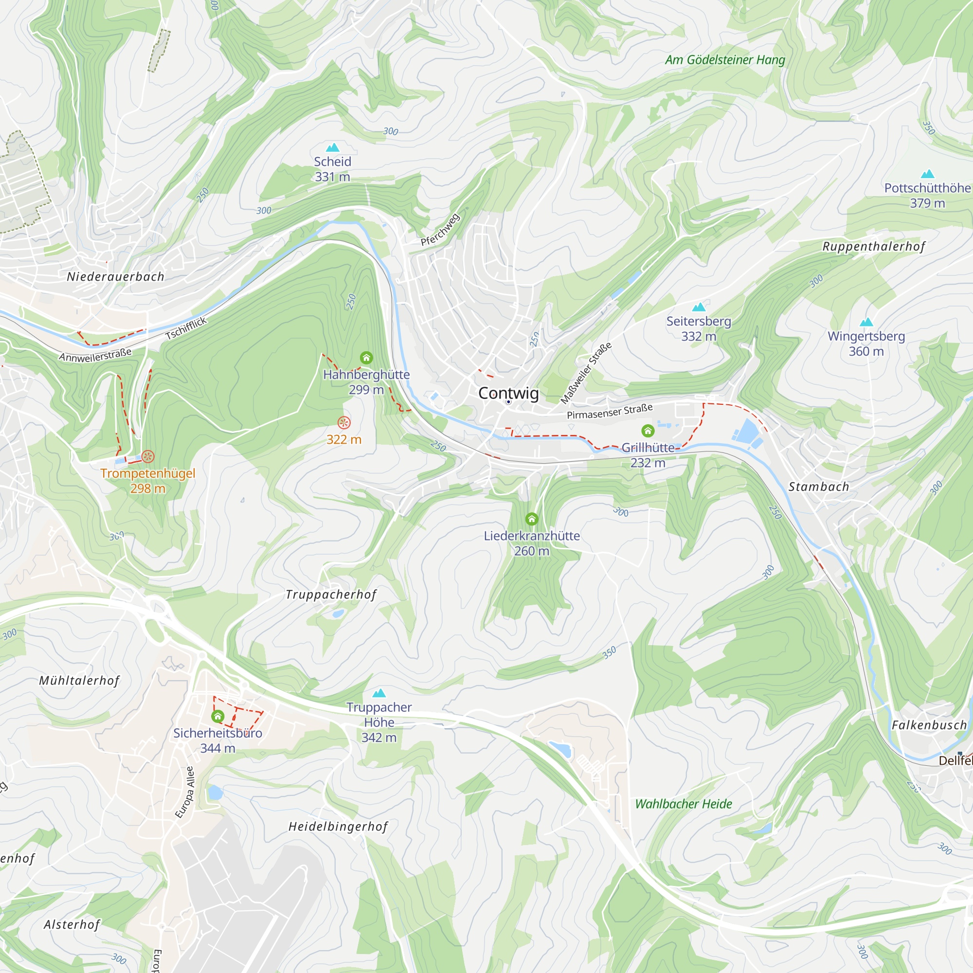 Mühlberghütte map