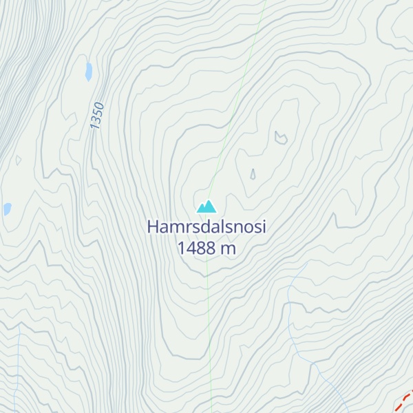 Map of Hamrsdalsnosi