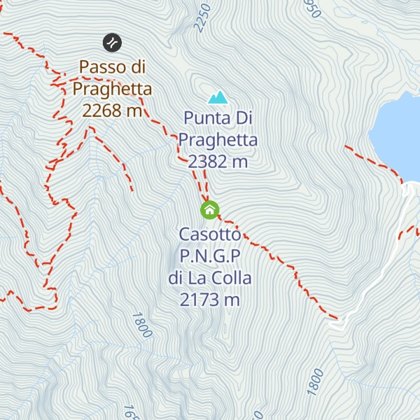 Map of Casotto P.N.G.P di La Colla