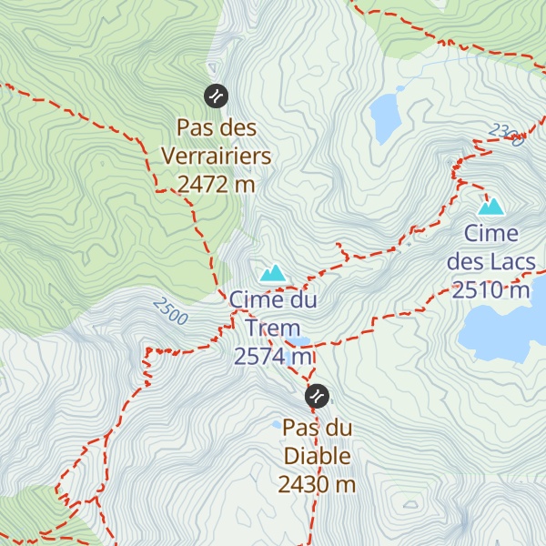 Map of Cime du Trem