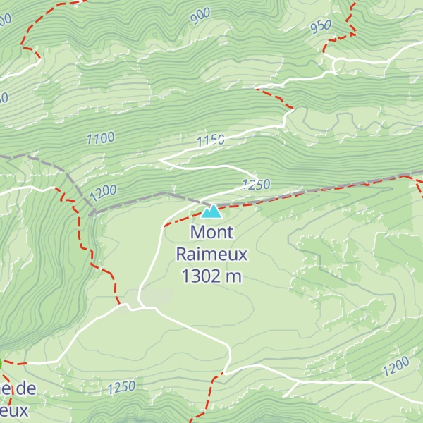 Map of Mont Raimeux