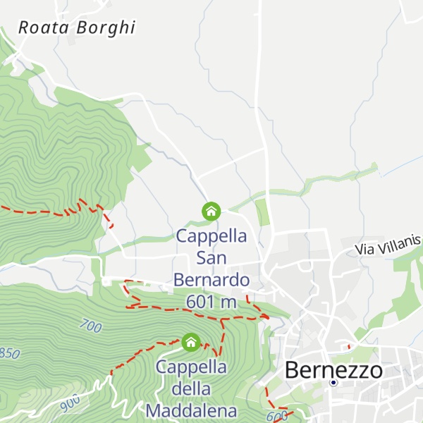 Map of Cappella San Bernardo