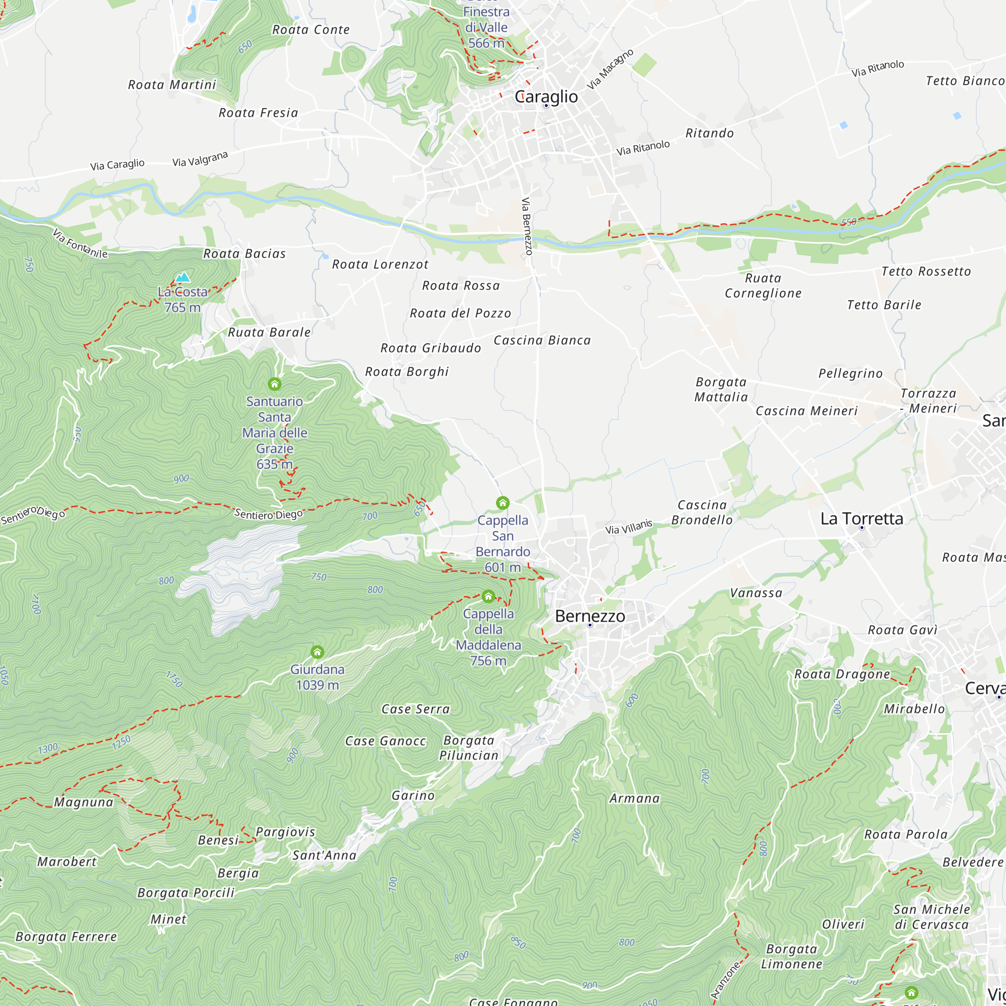 Cappella San Bernardo map
