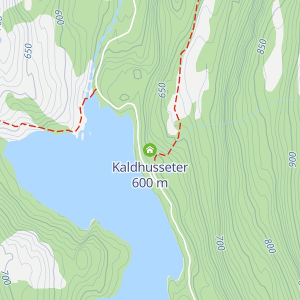 Map of Kaldhusseter