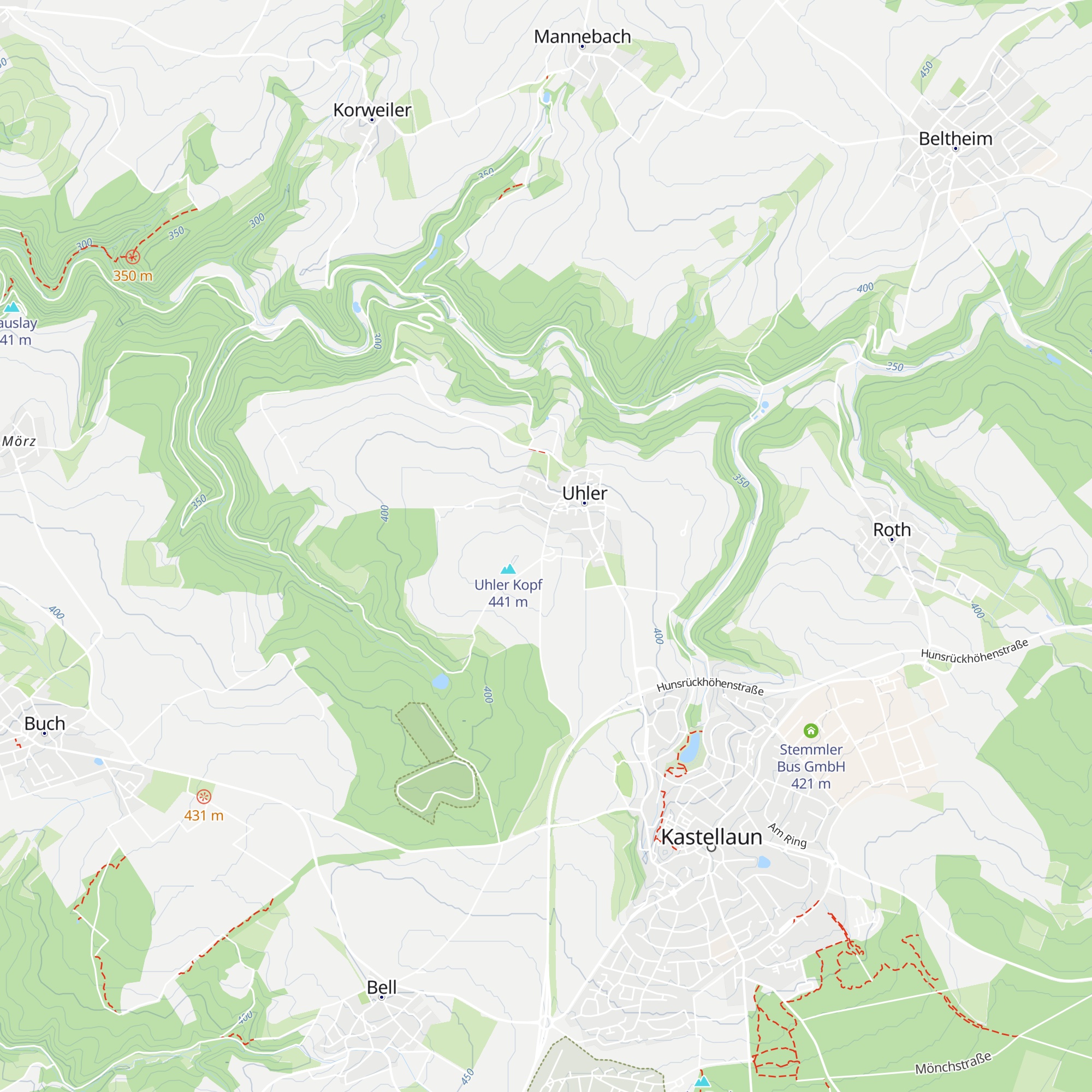 Grillhütte auf dem Uhler Kopf map