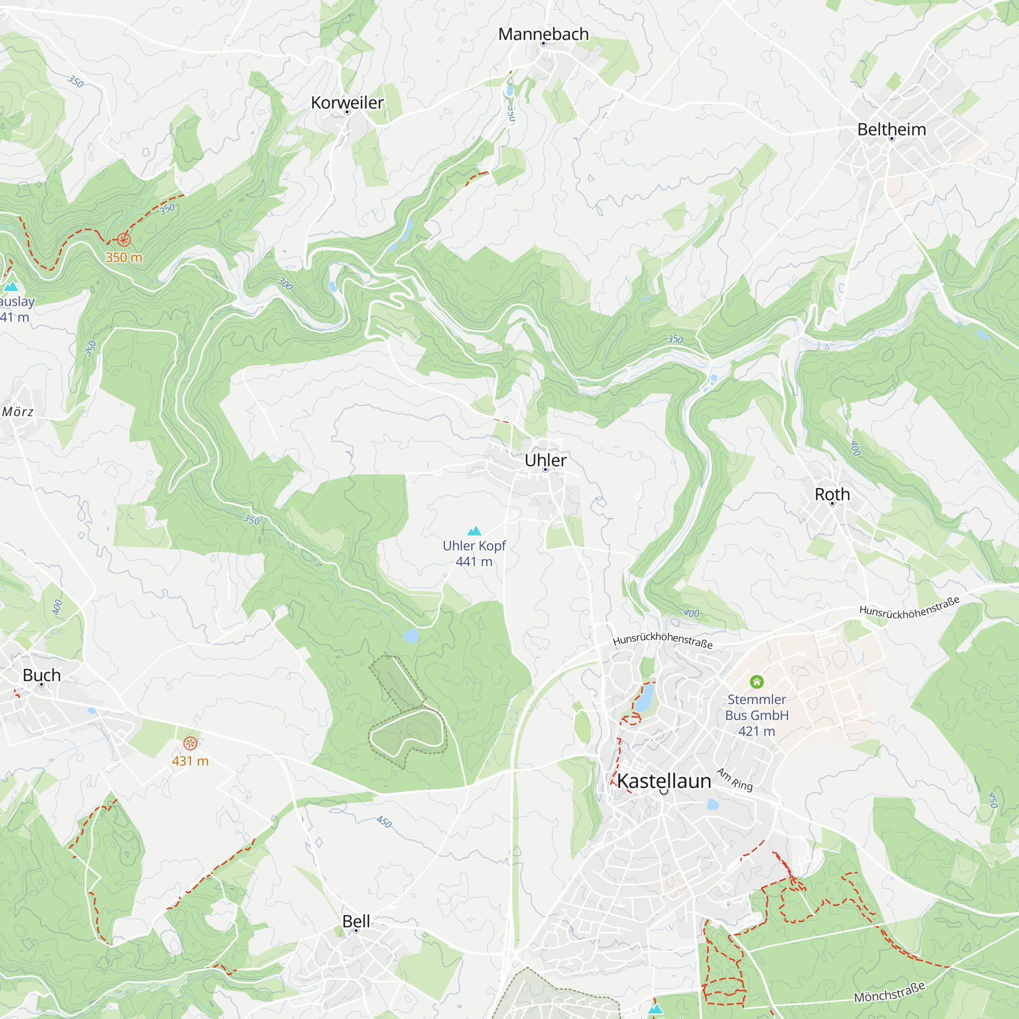 Grillhütte auf dem Uhler Kopf map