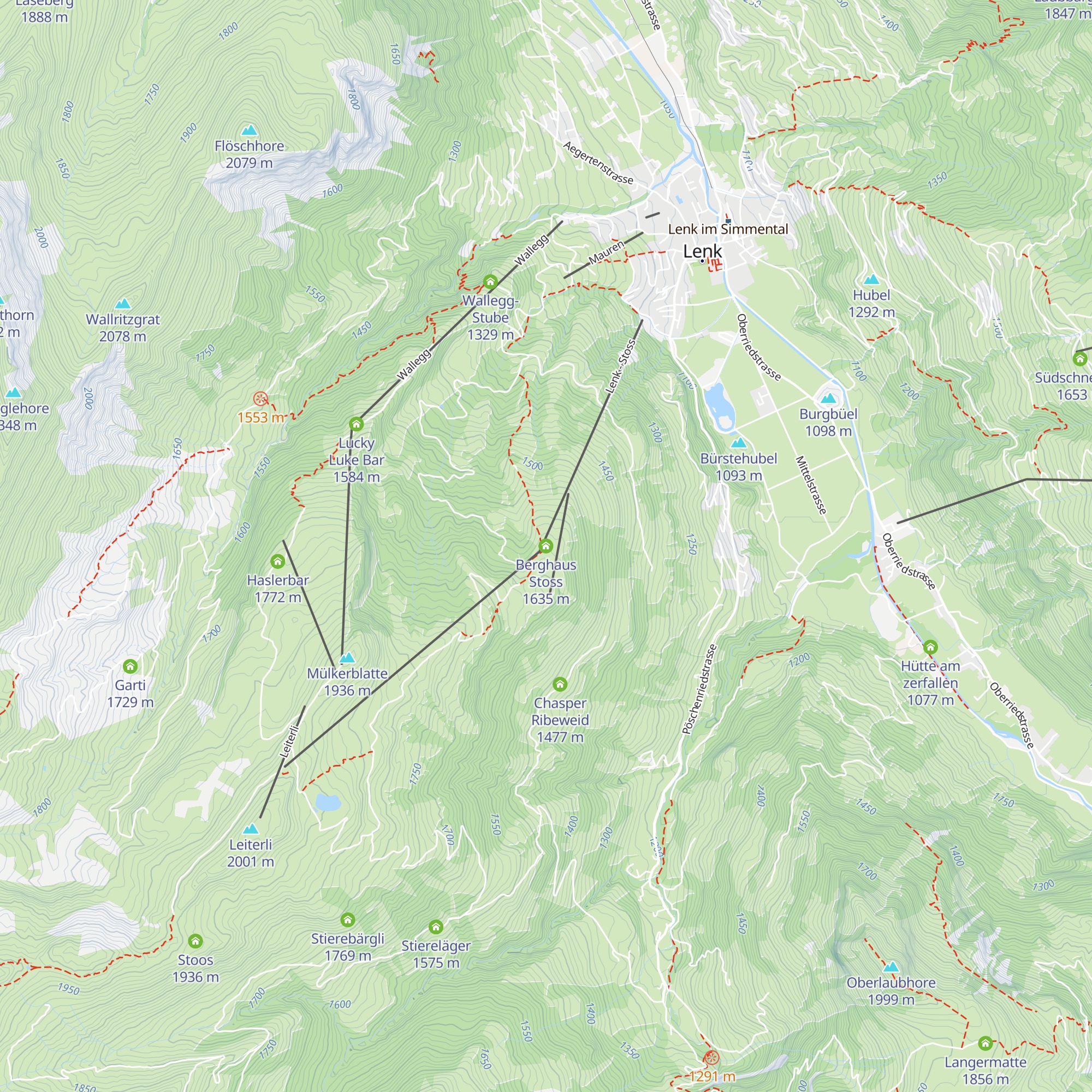 Berghaus Stoss map
