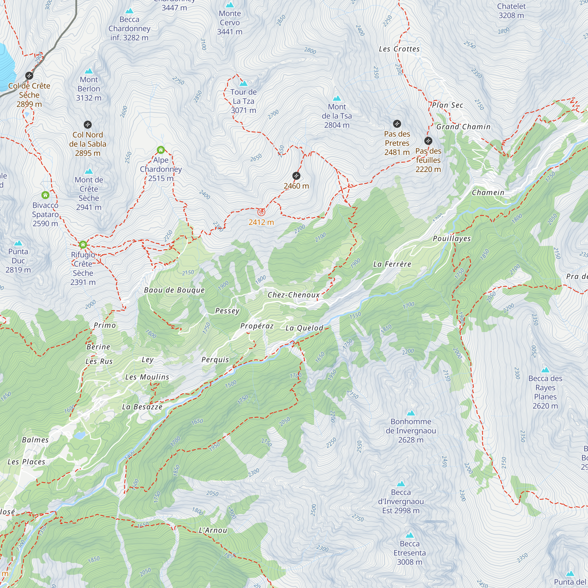 Alpe Rebelle map