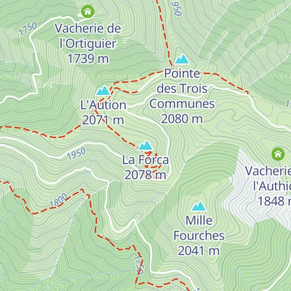 Map of La Forca