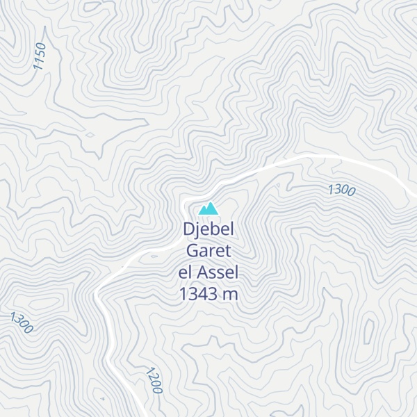 Map of Djebel Garet el Assel