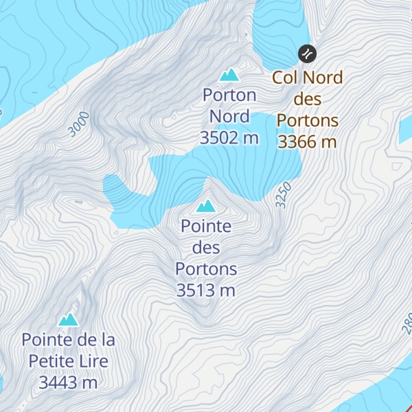 Map of Pointe des Portons