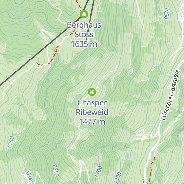 Map of Chasper Ribeweid