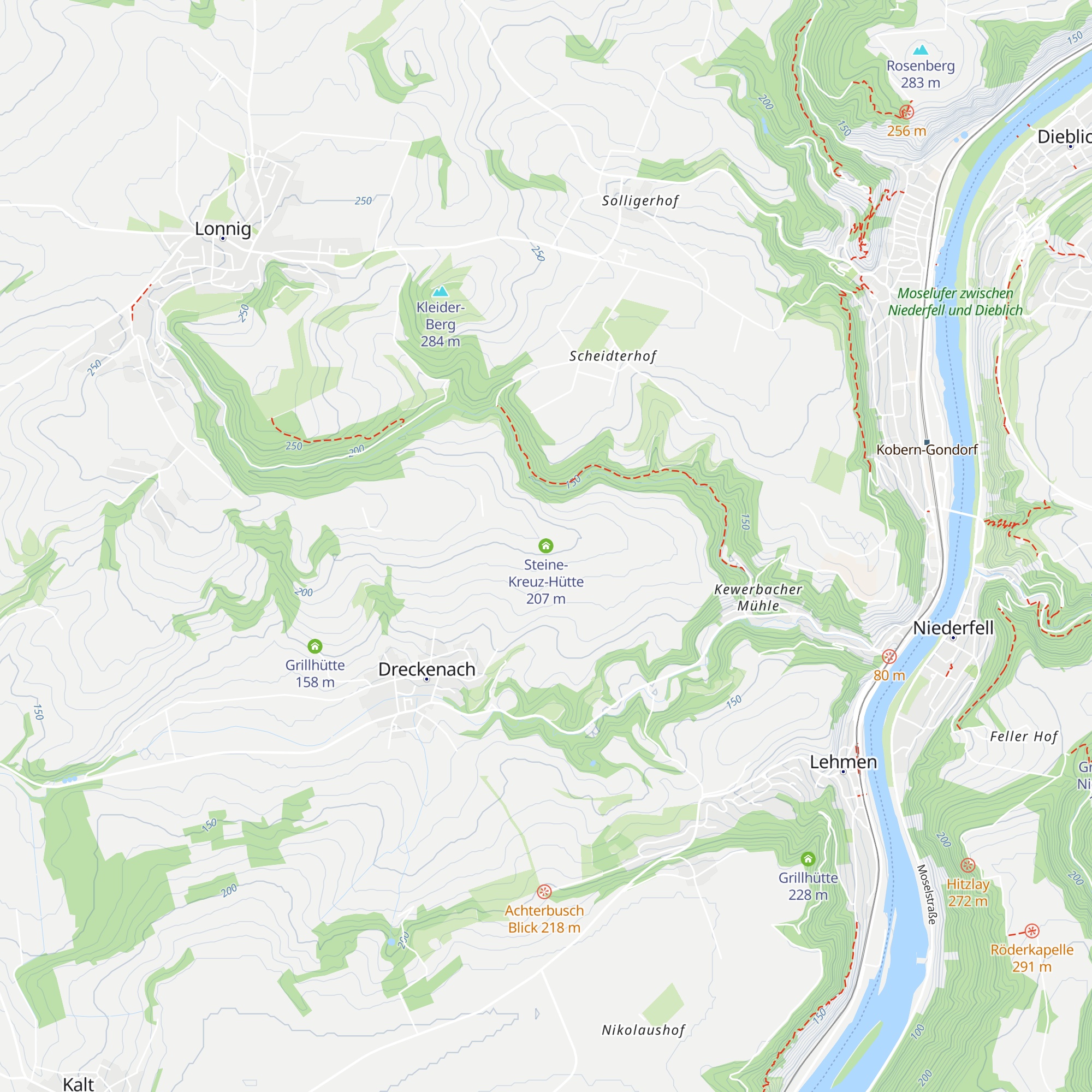Steine-Kreuz-Hütte map