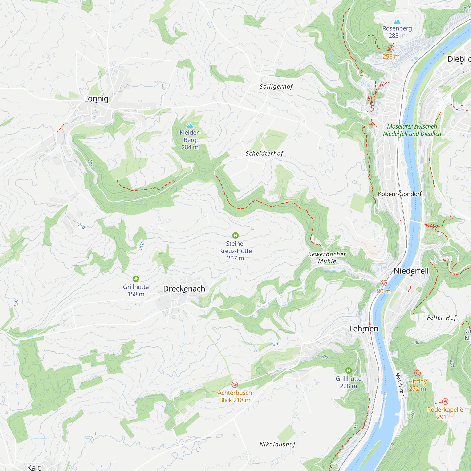 Steine-Kreuz-Hütte map