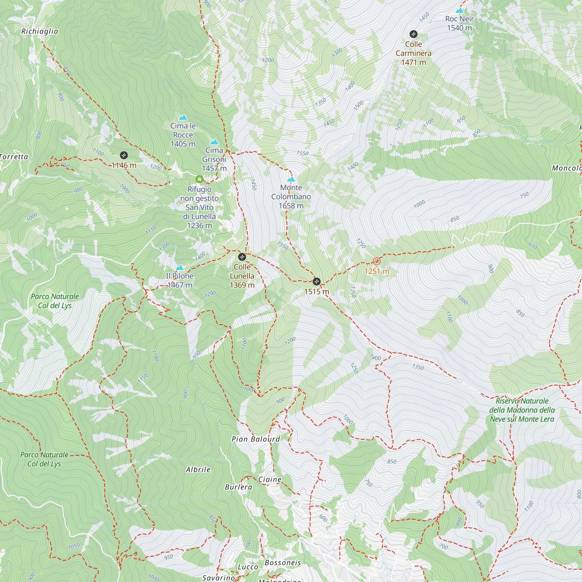 Bivacco map