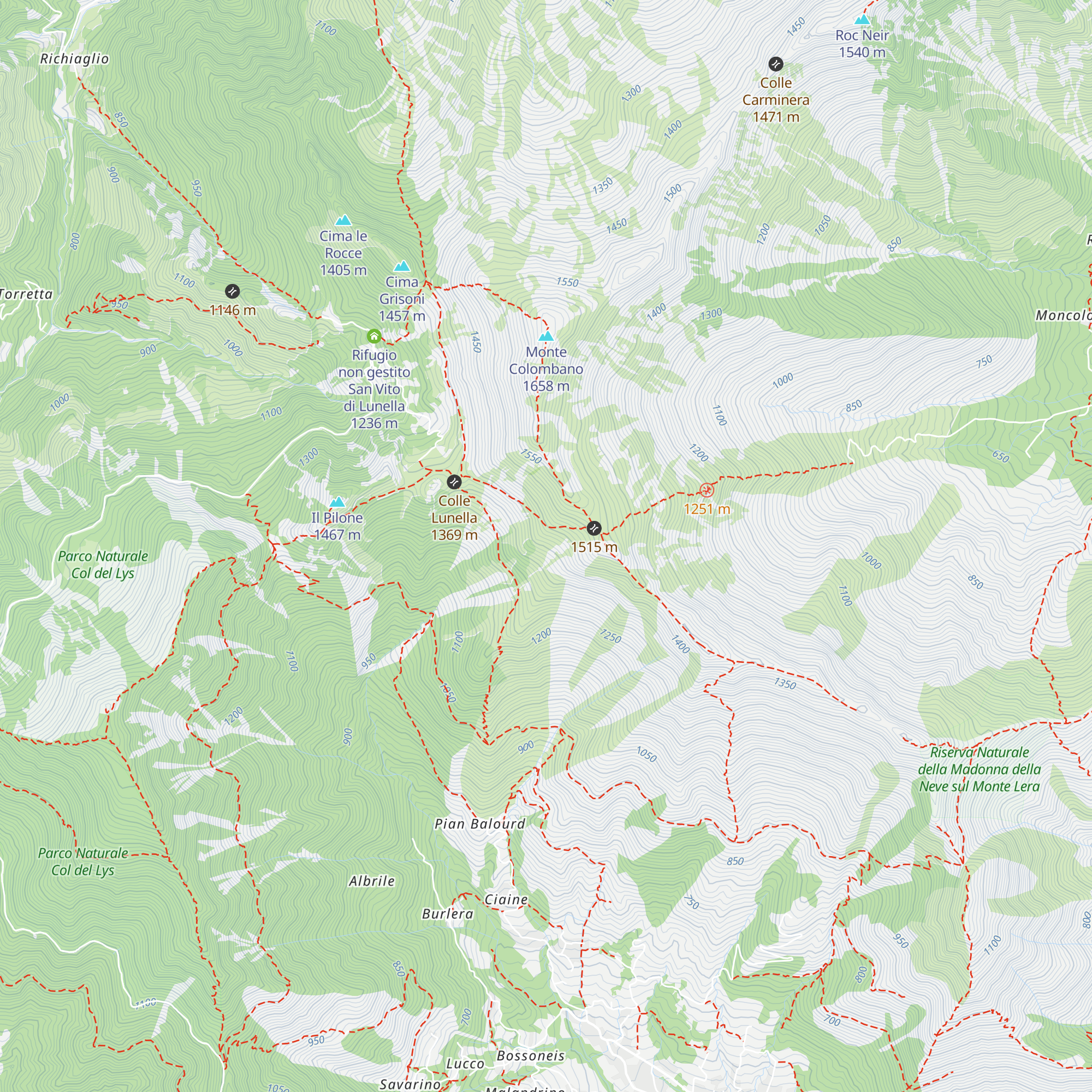 Bivacco map
