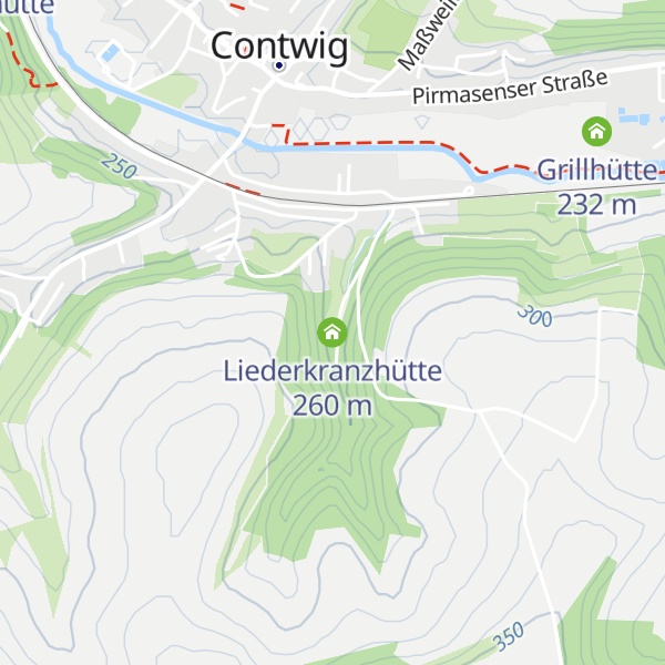 Map of Liederkranzhütte