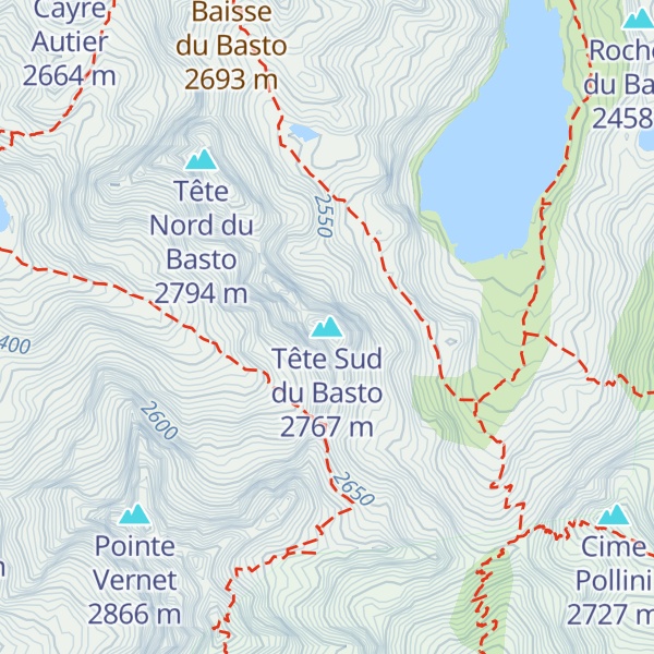 Map of Tête Sud du Basto