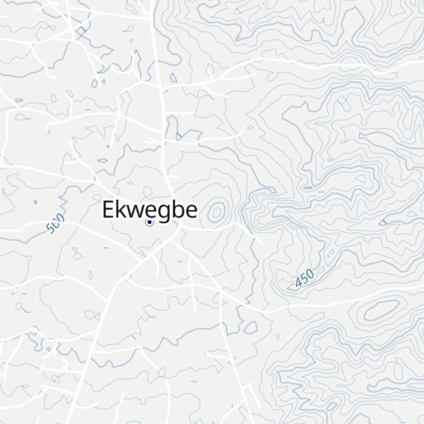 Map of Ekwegbe Hill