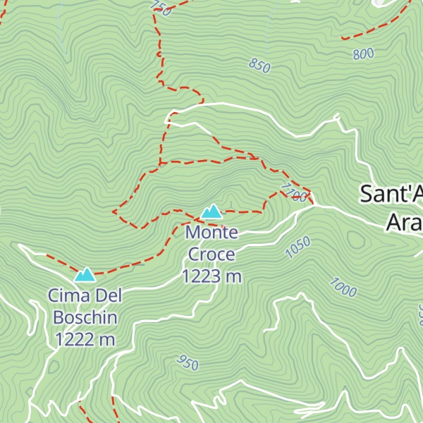 Map of Monte Croce