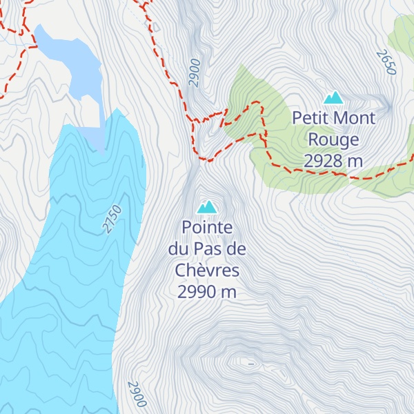 Map of Pointe du Pas de Chèvres