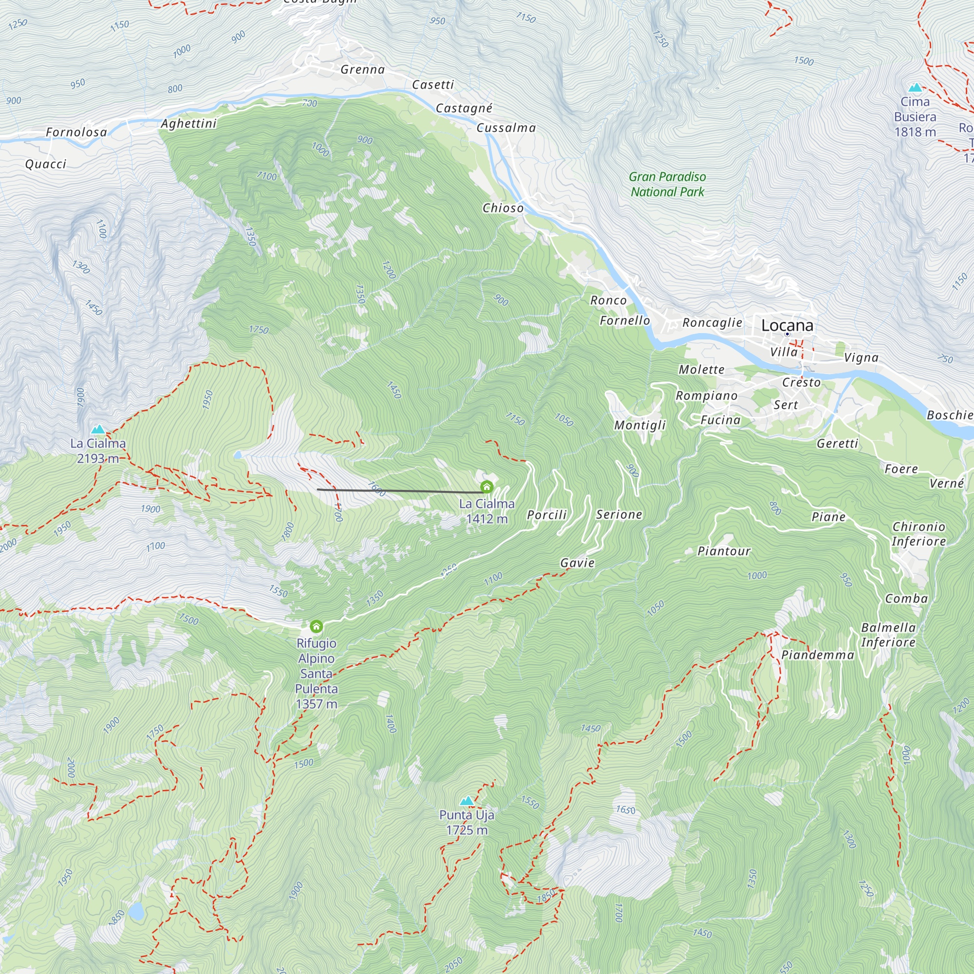 La Cialma map