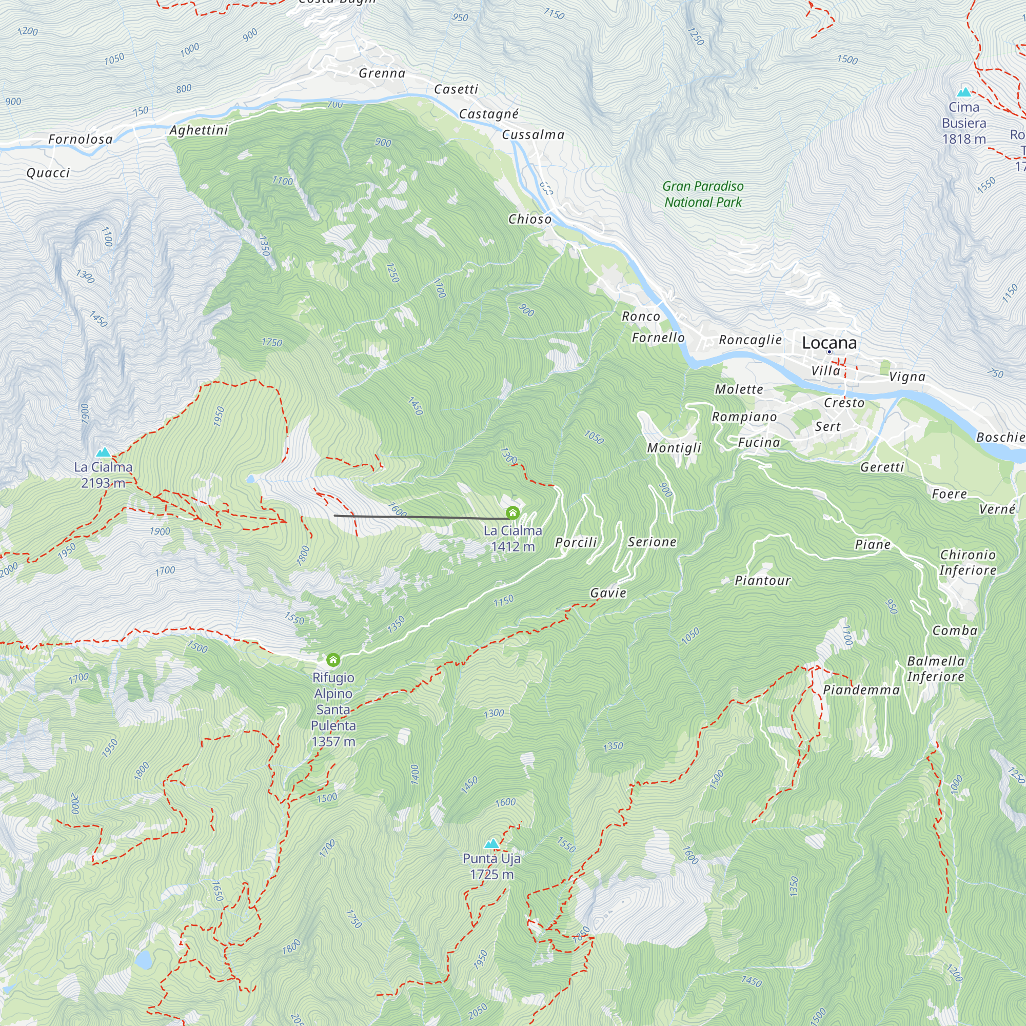 La Cialma map