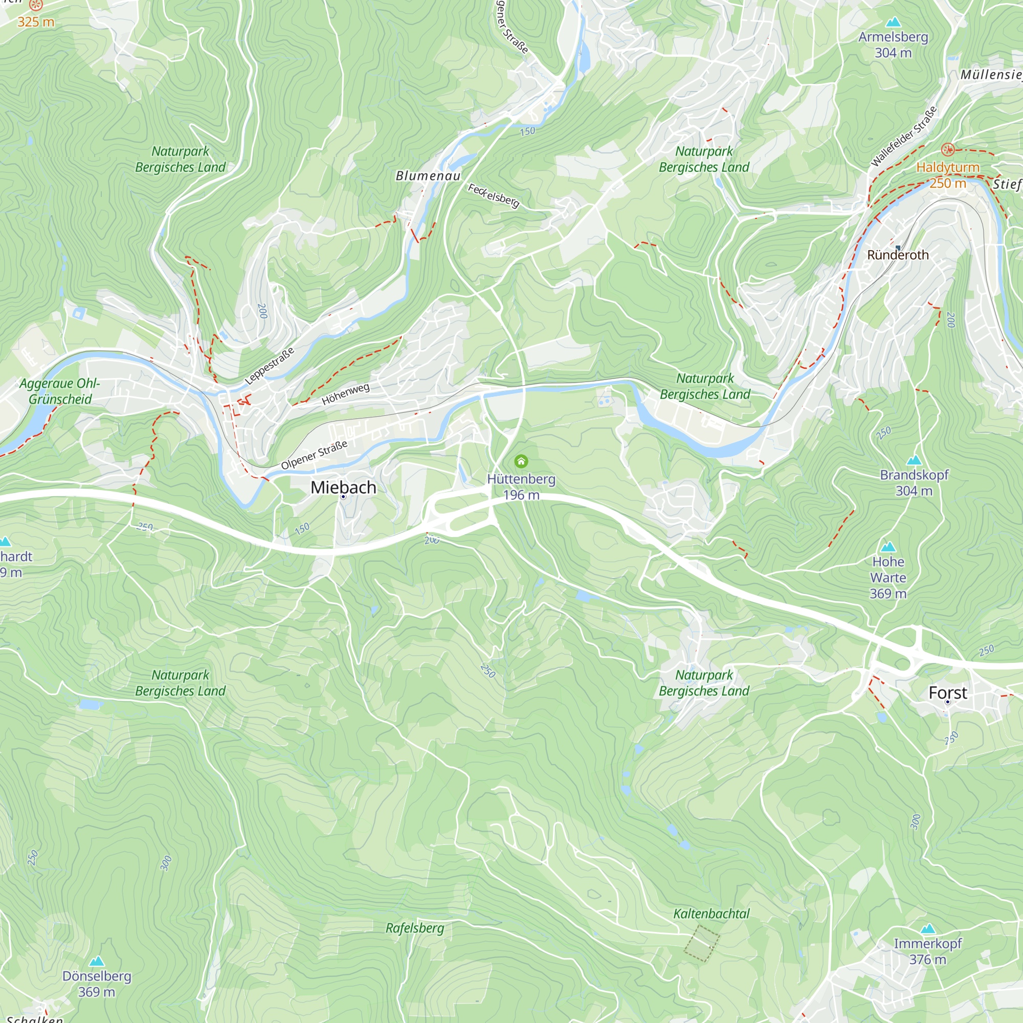 Hüttenwiese map