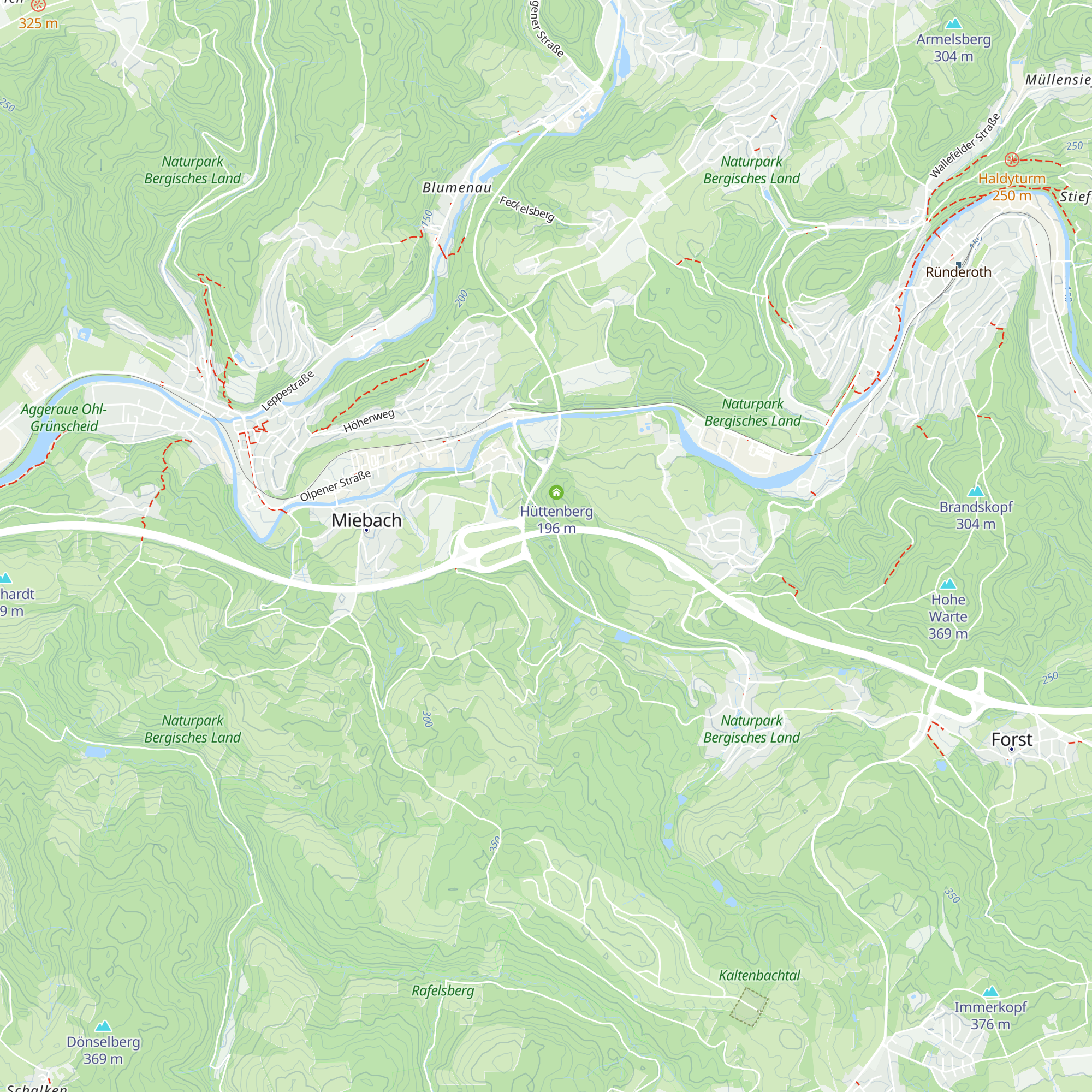 Hüttenwiese map