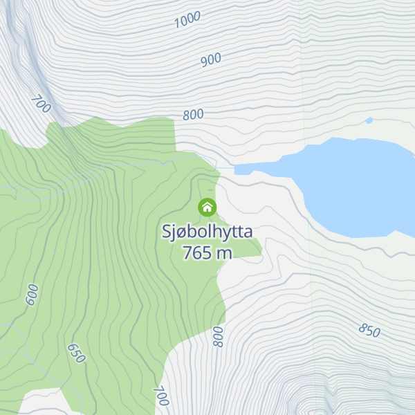 Map of Sjøbolhytta