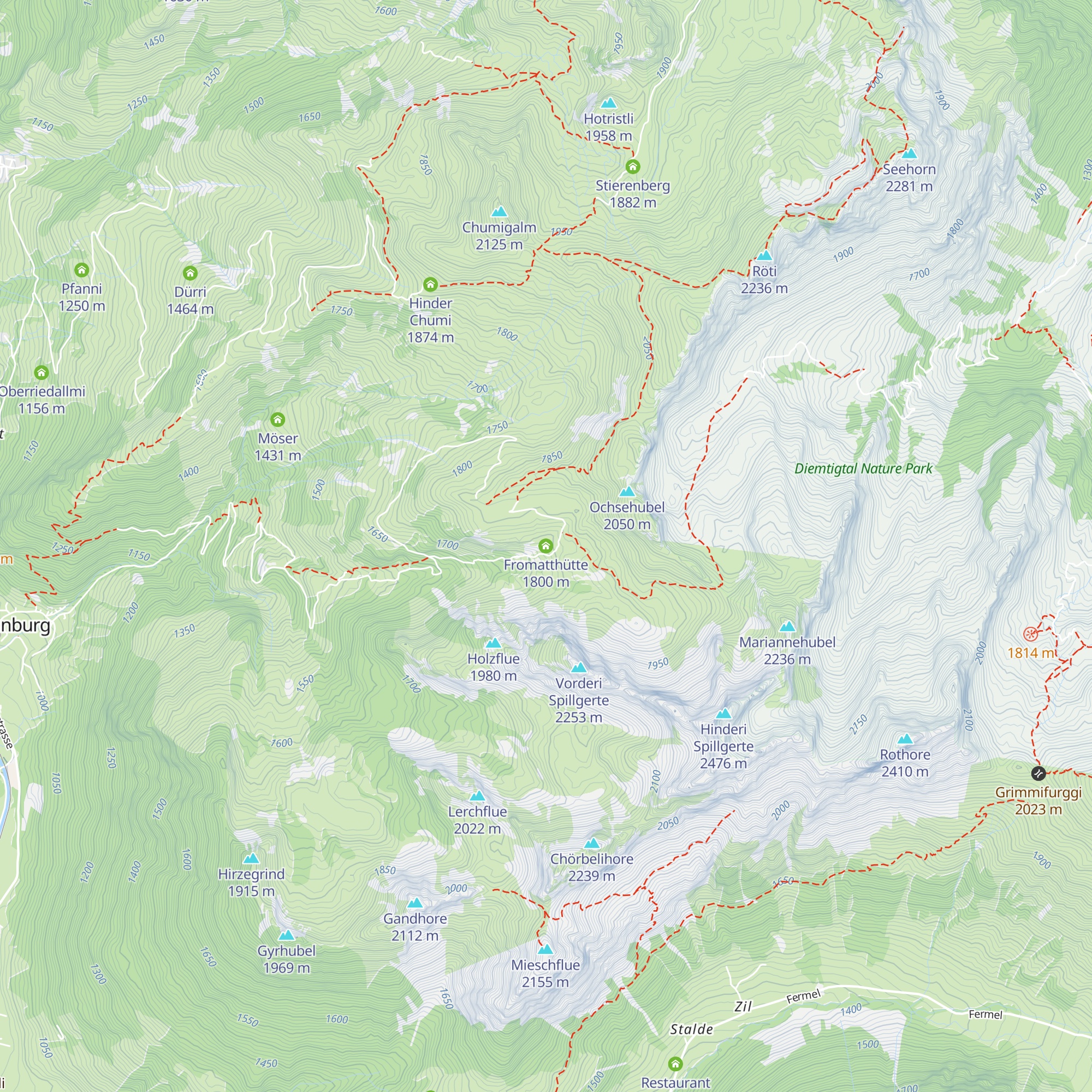 Fromatthütte map