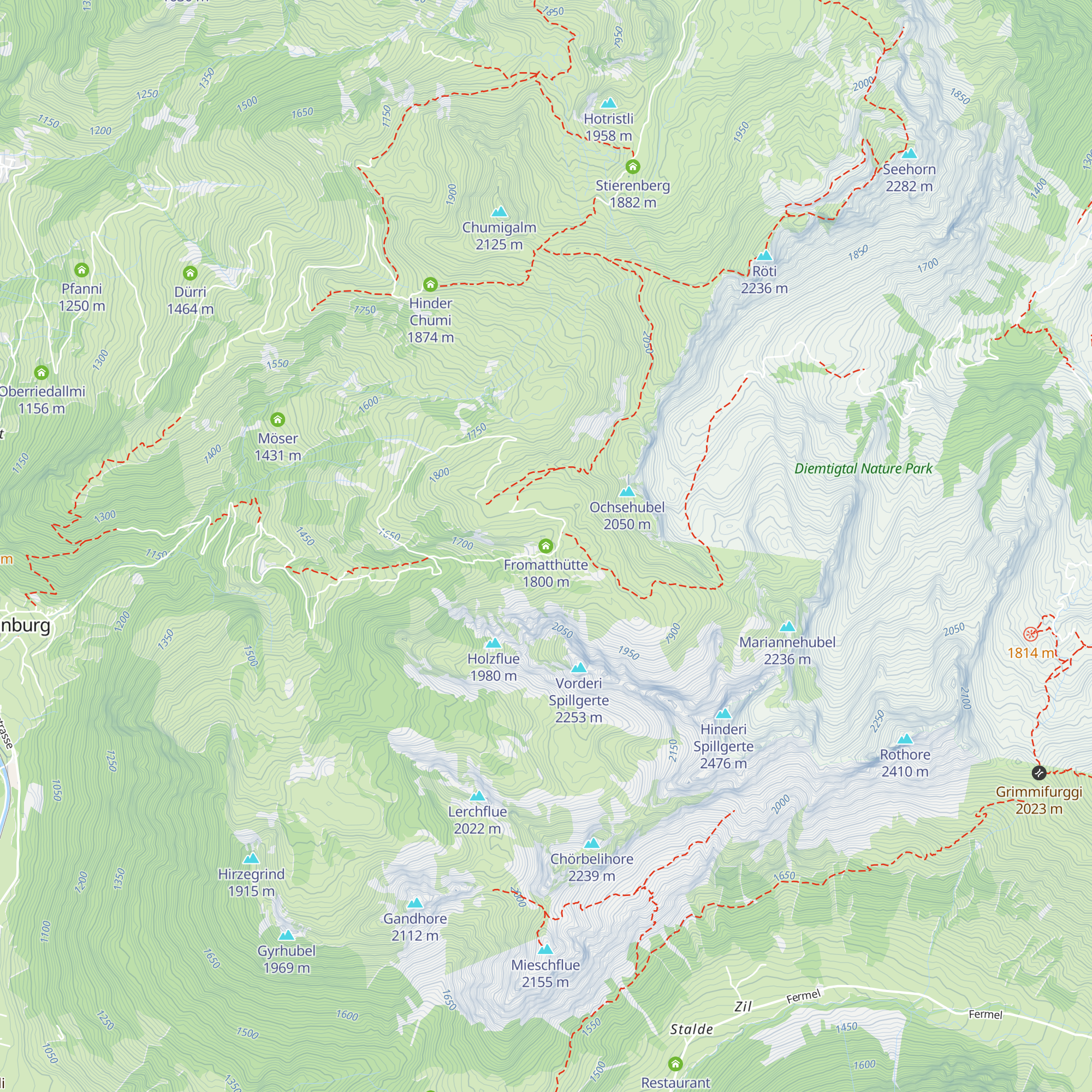 Fromatthütte map