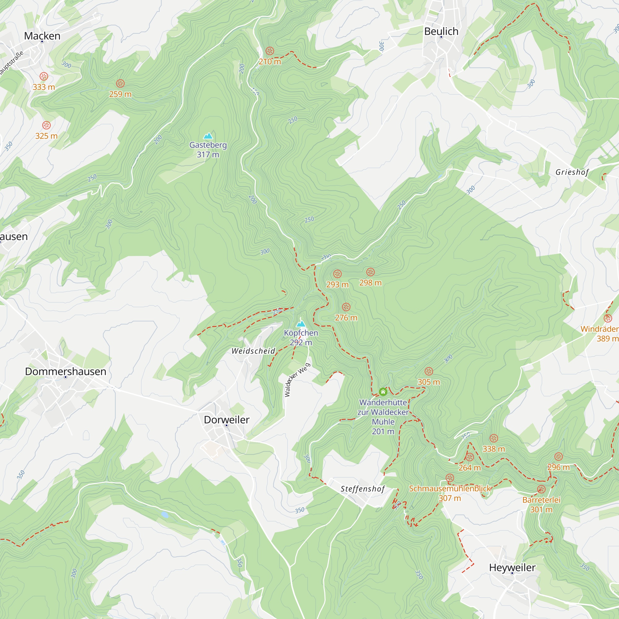 Bauhütte map