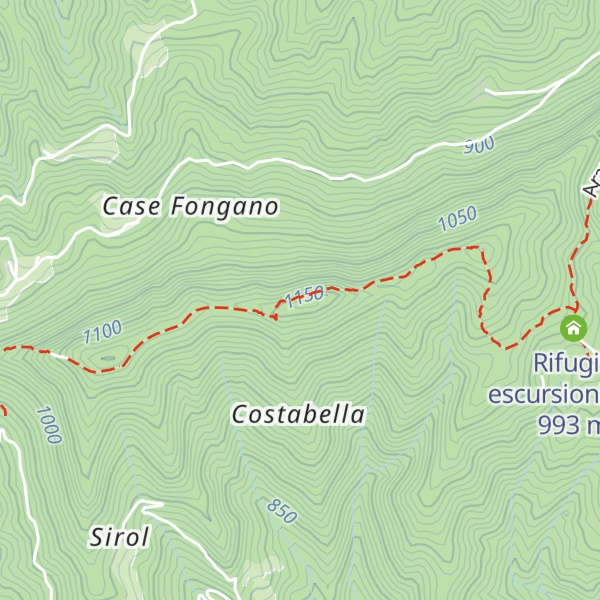 Map of Monte Colletto