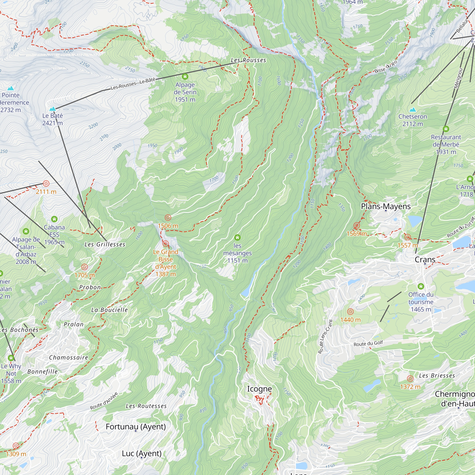 les mésanges map