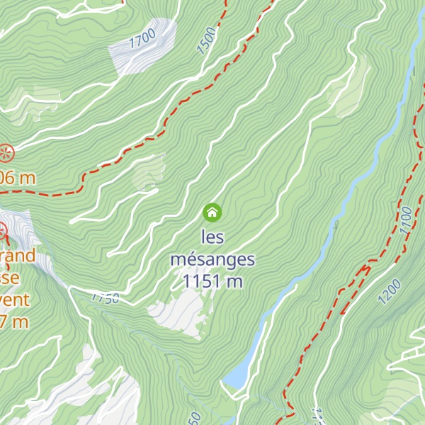 Map of les mésanges