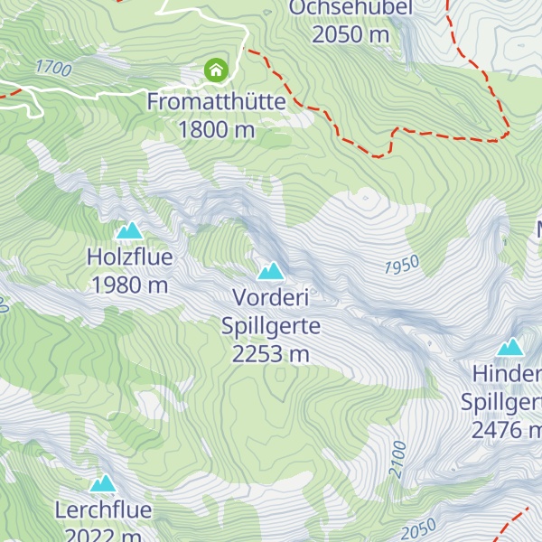 Map of Vorderi Spillgerte