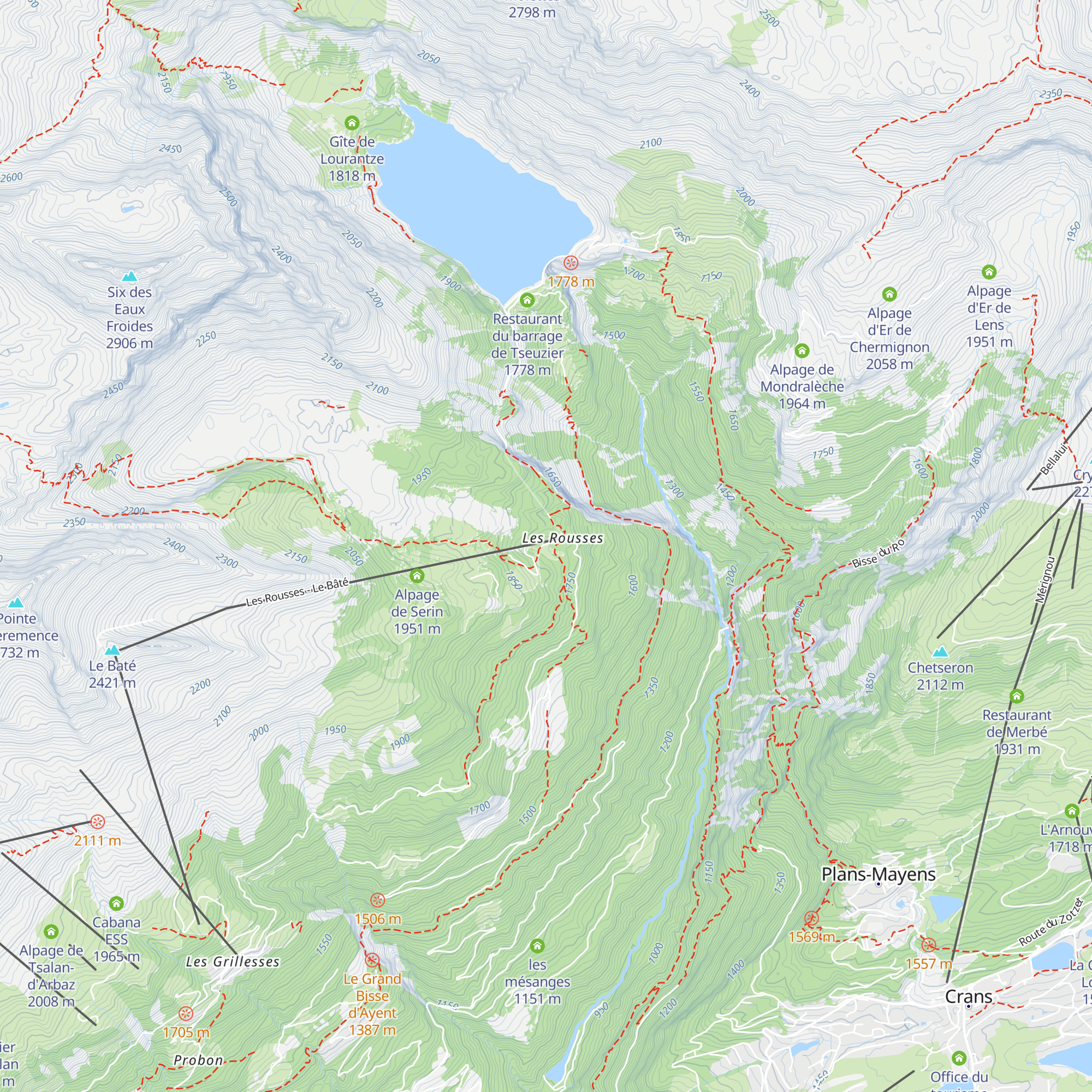 Restaurant des Rousses map